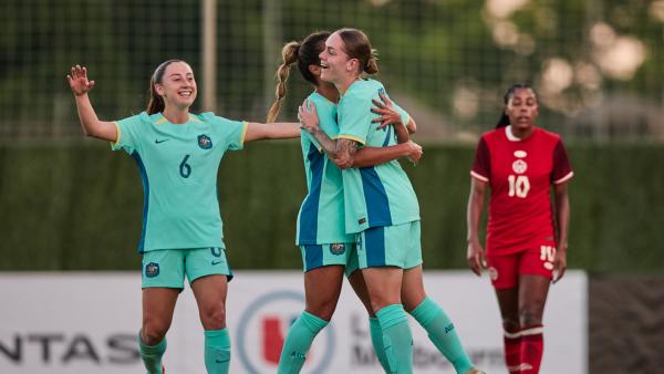 GOAL: Sharn Freier opens the action in Marbella
