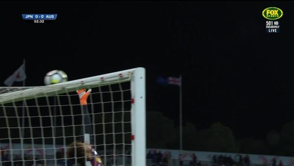 Van Egmond rattles the crossbar