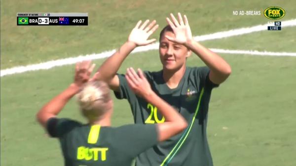 Full-time Highlights: Brazil v Matildas