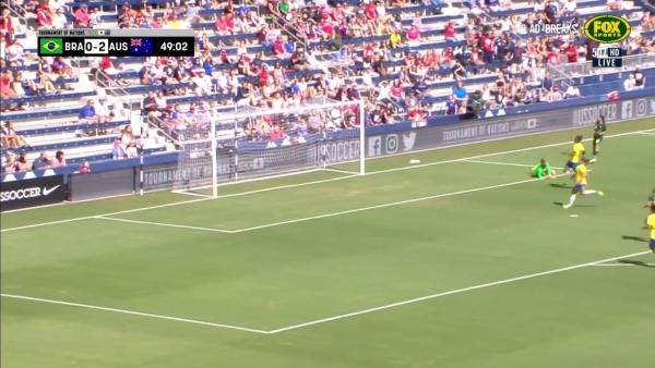 Kerr with a beautiful strike to go up three on Brazil
