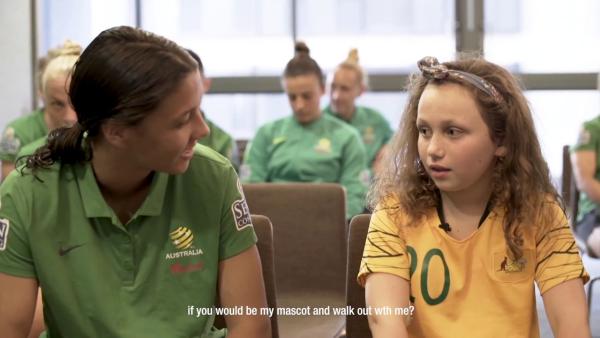 Sam Kerr & the Westfield Matildas have another surprise for Willow