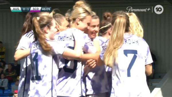 GOAL: Scotland open the scoring through Docherty