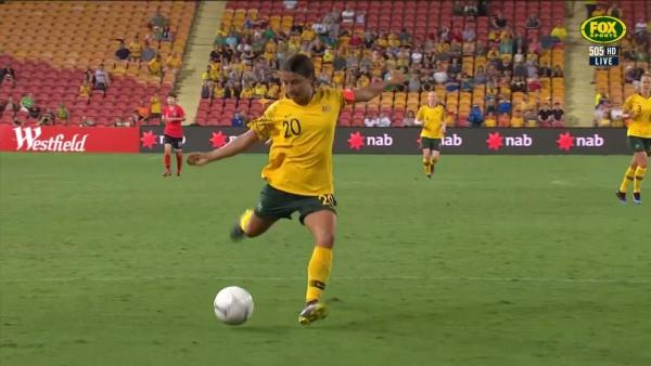 Sam Kerr gets second against Korea Republic
