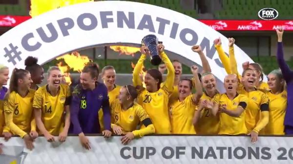 Westfield Matildas lift the Cup Of Nations 