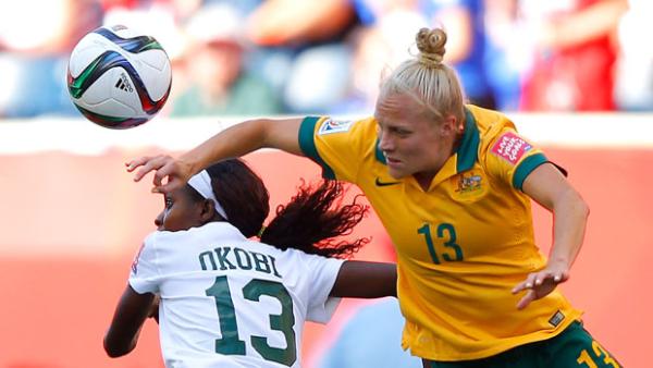 Tameka Butt in action against Nigeria