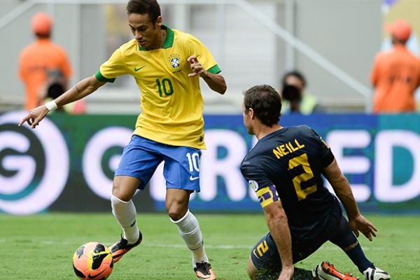 Brazil give the Socceroos six of the best