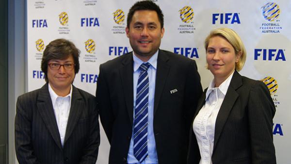 Moya Dodd, Domeka Garamendi and Emma Highwood following the funding announcement.