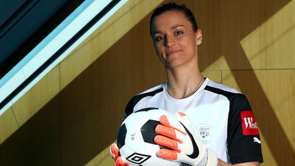 Adelaide United's Melissa Barbieri at the Westfield W-League season launch.