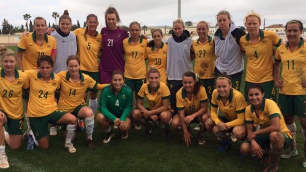 Group photo after the big win over the Czech Republic.