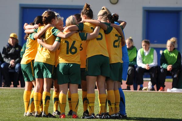 Mini Matildas warm-up a raging success