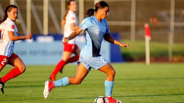 Sam Kerr. Pic courtesy of Sky Blue FC Twitter.
