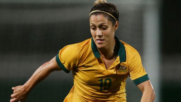 Katrina Gorry in action for the Westfield Matildas.