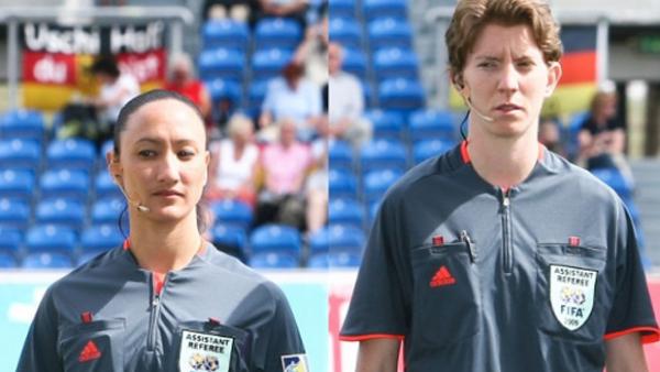 Allyson Flynn (right) has been appointed as an assistant referee for the World Cup semi-final between Japan and England.
