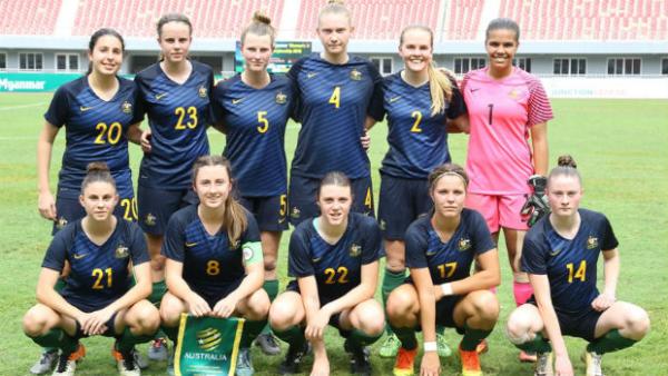 The Westfield Young Matildas at the AFF Women's Championship in Myanmar. Image courtesy ASEAN Football