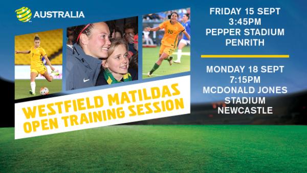 Come and see the Westfield Matildas train in Penrith and Newcastle!