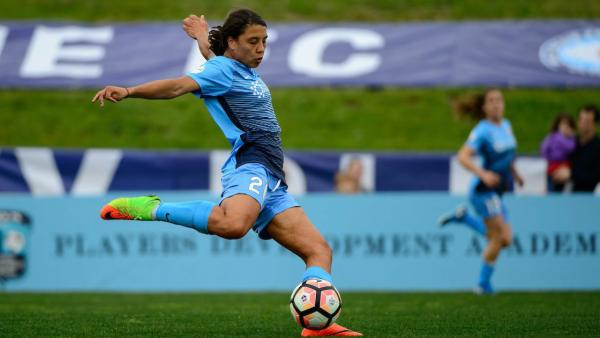 Sam Kerr netted a hat-trick over the weekend. Image: Sky Blue FC.