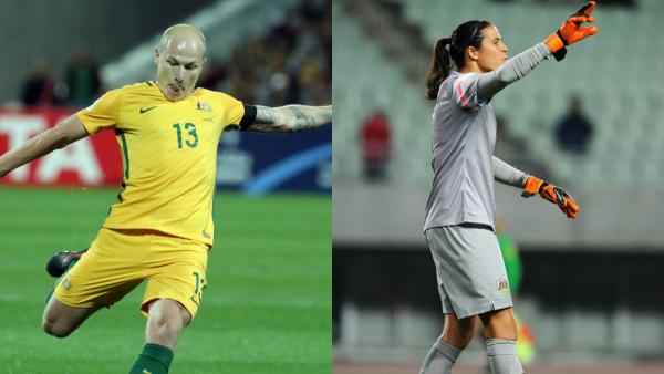 Aaron Mooy and Lydia Williams were honoured at the PFA Awards last night.