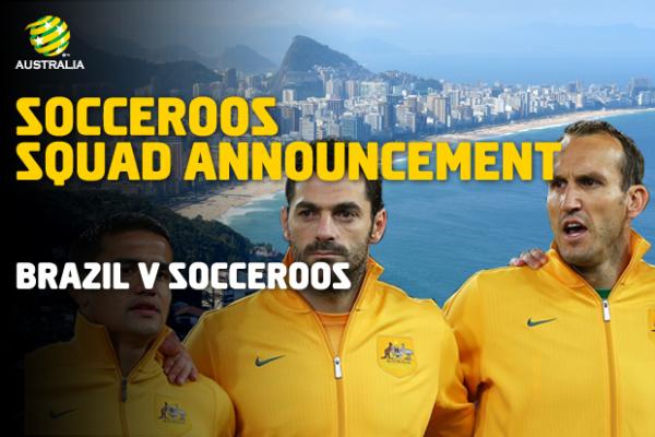 Socceroos squad announced for Brazilian samba