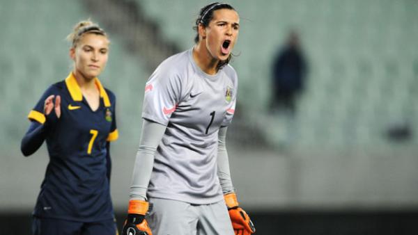 The experienced Lydia Williams looms as the Westfield Matildas first choice keeper in Rio.