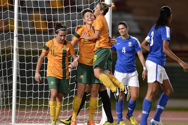Matildas defeat Brazil 2-1