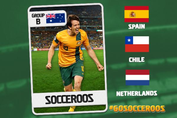 Socceroos grouped with Spain, Netherlands and Chile