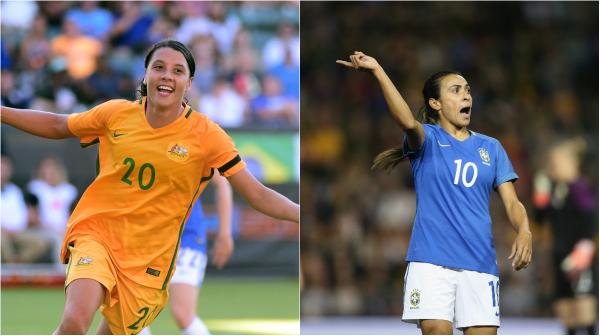 We've crunched the Opta Data to compare Westfield Matildas star Sam Kerr and Brazil's Marta.
