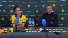 Tony Gustavsson & Hayley Raso | Post-Match Press Conference | AUS v THA