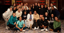 Matildas receive surprise visit from Olympic hero, Cathy Freeman