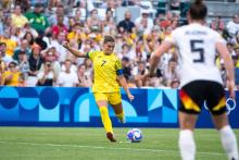 Steph Catley Australia, 07 on the ball, FRA, Olympic Games Paris 2024, Football Women, Germany GER vs Australia AUS , 1 Matchday, Group B, 25 07 2024 FRA, Olympic Games Paris 2024, Football Women, Germany GER vs Australia AUS , 1 Matchday, Group B, 25 07 2024 Marseille Copyright: xEibner-Pressefoto/Memmlerx EP_MMR
