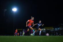 Tameka Yallop of Brisbane competes during the round nine A-League Women's match between Brisbane Roar and Melbourne Victory at Perry Park, on January 08, 2025, in Brisbane, Australia. (Photo by Albert Perez/Getty Images)