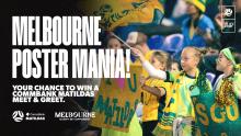 CommBank Matildas Poster Mania at Marvel Stadium