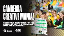 CommBank Matildas Poster Mania at GIO Stadium