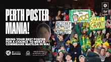 CommBank Matildas Poster Mania in Western Australia