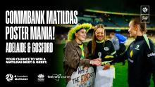 CommBank Matildas Poster Mania in Gosford & Adelaide
