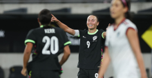 SYDNEY, AUSTRALIA - JUNE 09: Caitlin Foord of Australia celebrates scoring a goal during the women's international friendly match between Australia Matildas and Mexico at CommBank Stadium on June 09, 2026 in Sydney, Australia. (Photo by Mark Metcalfe/Getty Images)